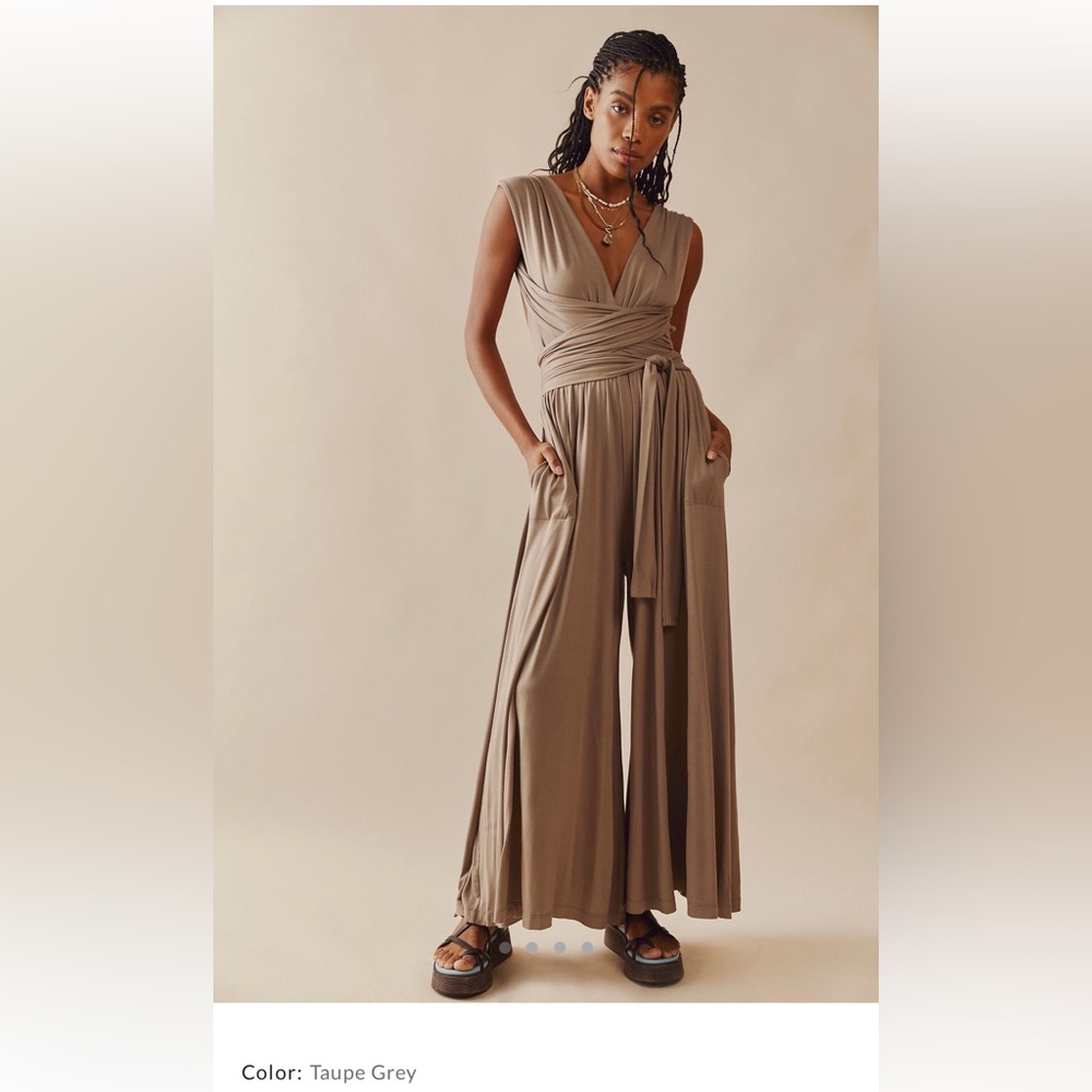 Free People Dani Convertible Open-Back One-Piece